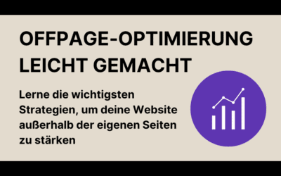 OffPage Optimierung für Einsteiger