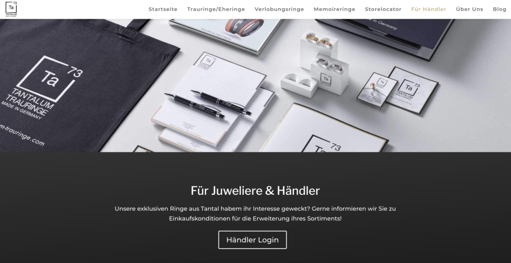 webdesign referenz trauringe aus tantal