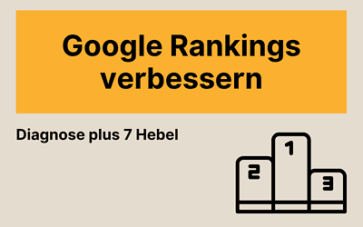 Google Ranking verbessern: Erst die Ursache finden, dann die 7 Hebel, die wirken