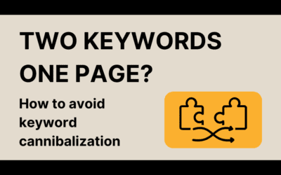 When should I cover 2 keywords with one page and when should I create a separate subpage?