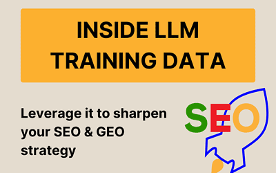 LLM Training Data Analysis: What are LLMs trained on and how can we use that for our SEO / GEO strategy?